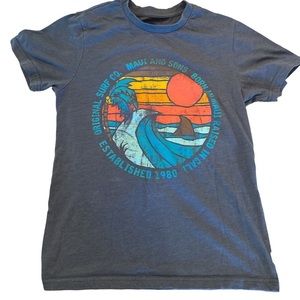 Maui &‎ Sons Women’s Surf T Blue Small Excellent